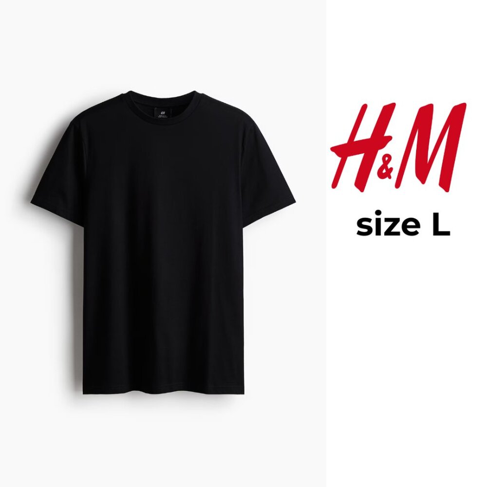 H&M Classic Black Short Sleeve Tee